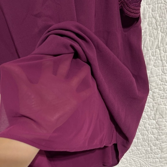 MARCIANO Purple Lined Sleeveless Tank Blouse Size Small-#282 - Picture 2 of 8